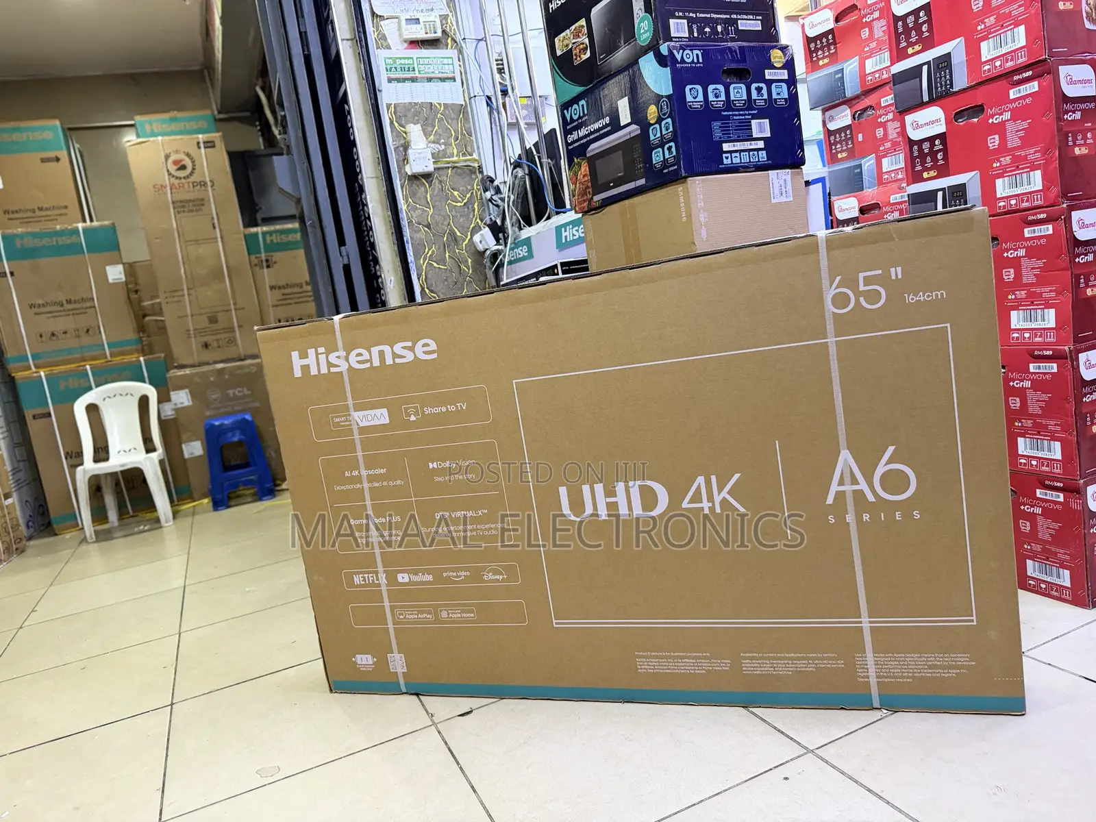 Hisense 65 Inches Smart 4k A6Q
