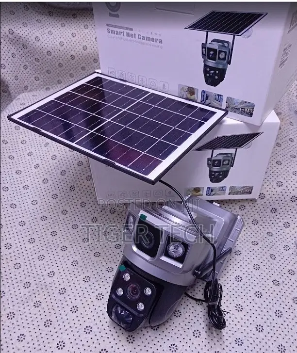 4G LTE VTS02-GH Double Lens Solar-Powered Surveillance Camera
