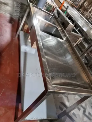 6 by 2 Feets Stainless Steel Double Bowls Sink