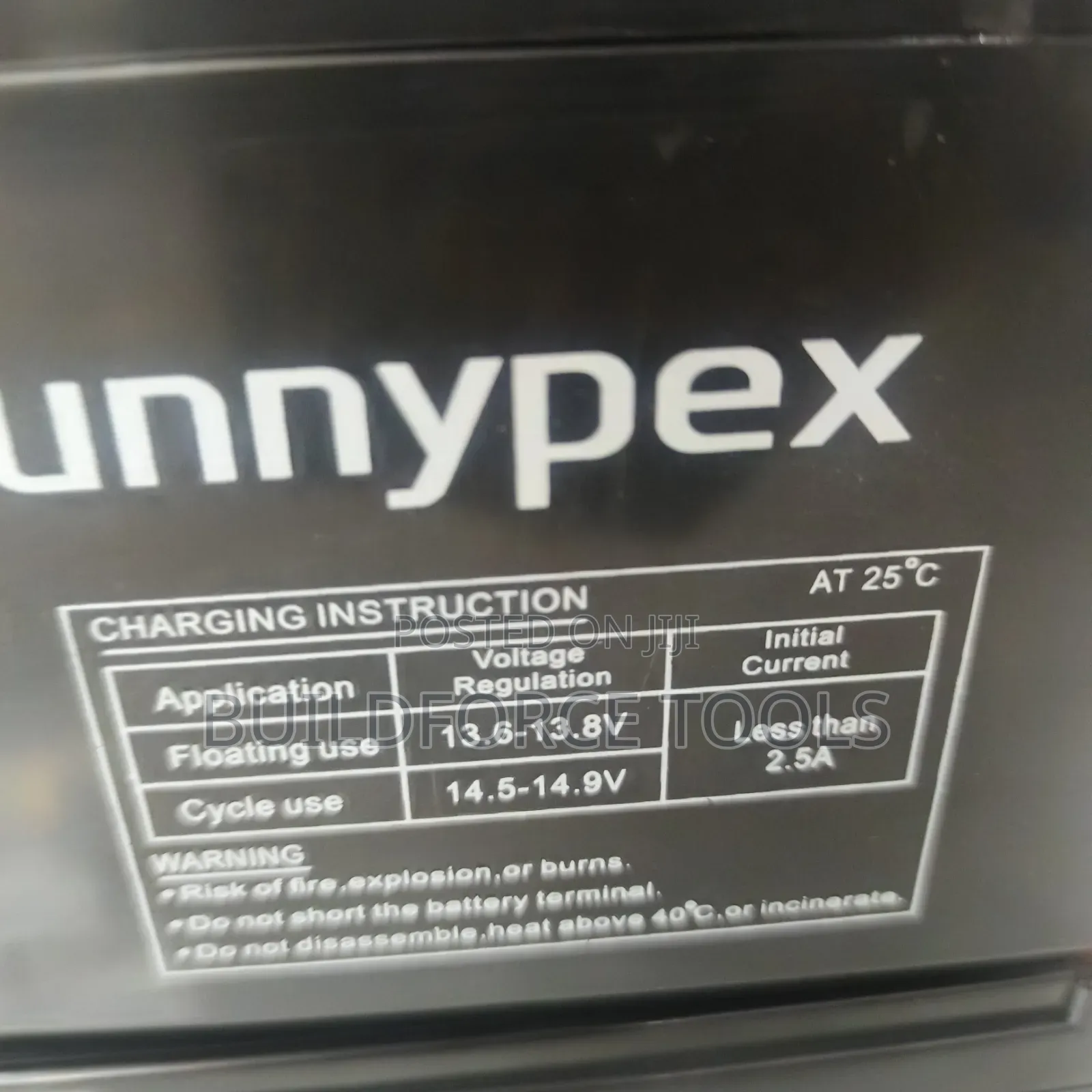 Sunnypex 12v 12ah Gel Battery