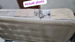 21-Hole Elevated Inflatable Air Mattress With Pillow