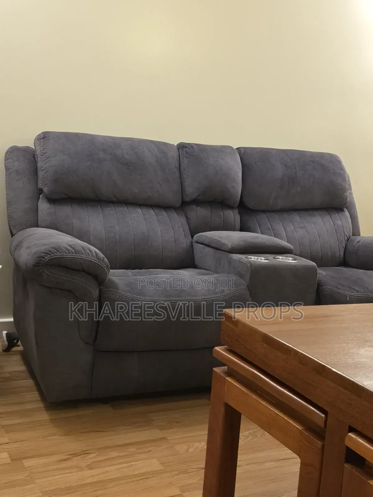 Charcoal Grey Recliner Sofa