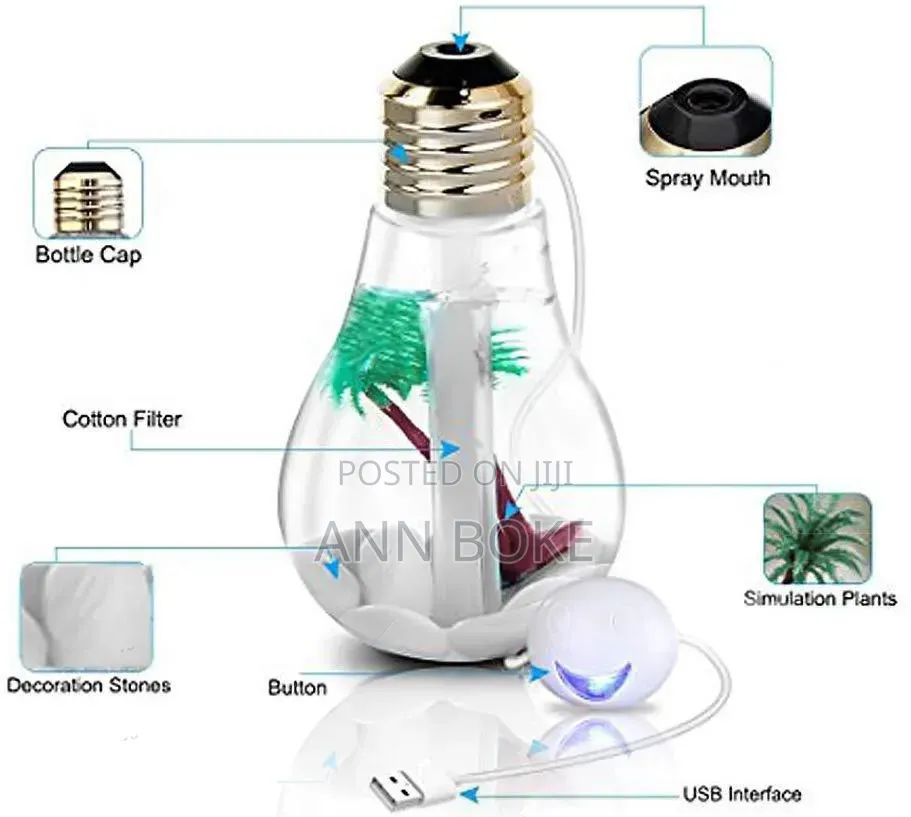 Colour Crystals Decor Bulb Humidifier Now Available