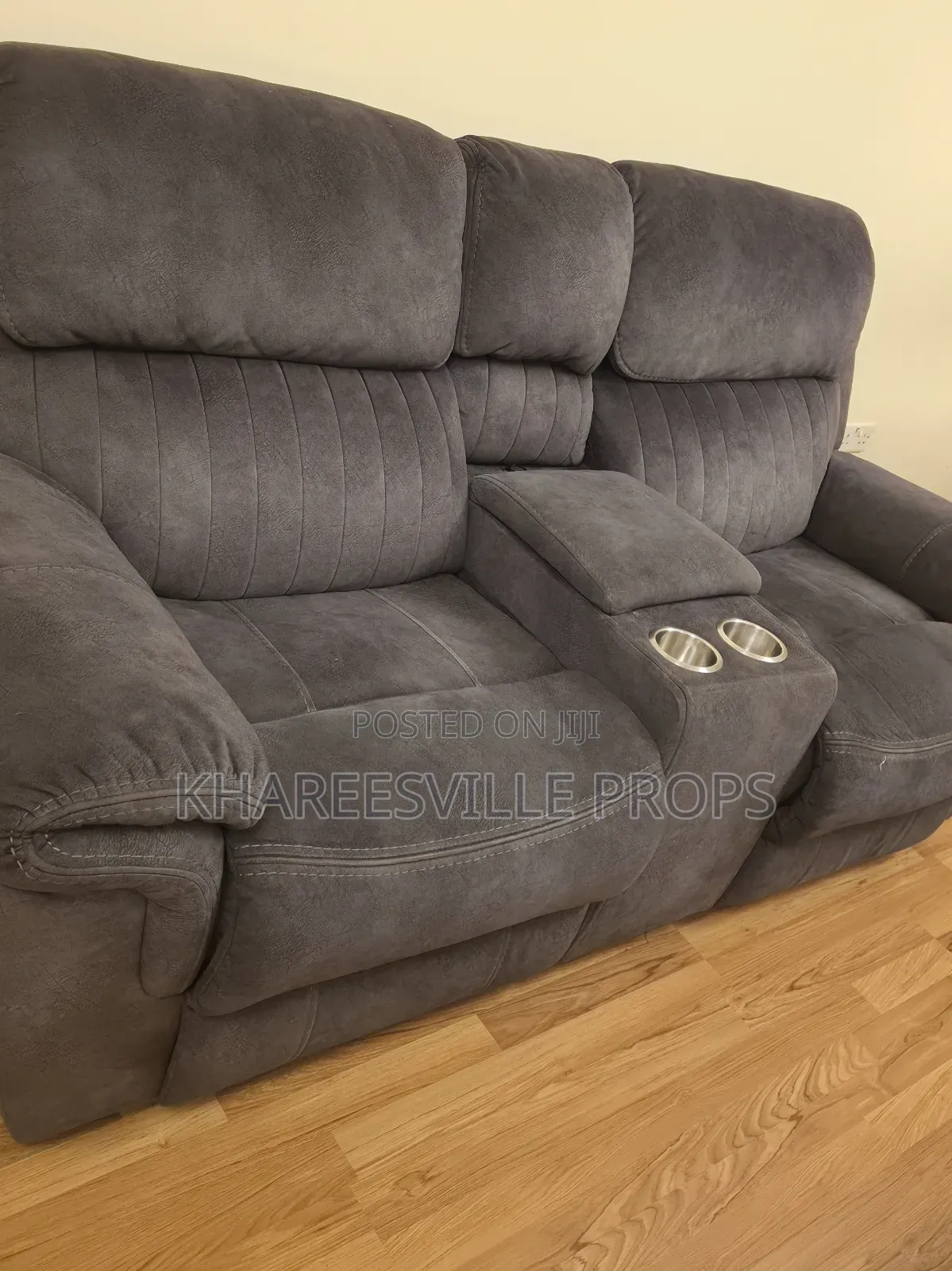 Charcoal Grey Recliner Sofa