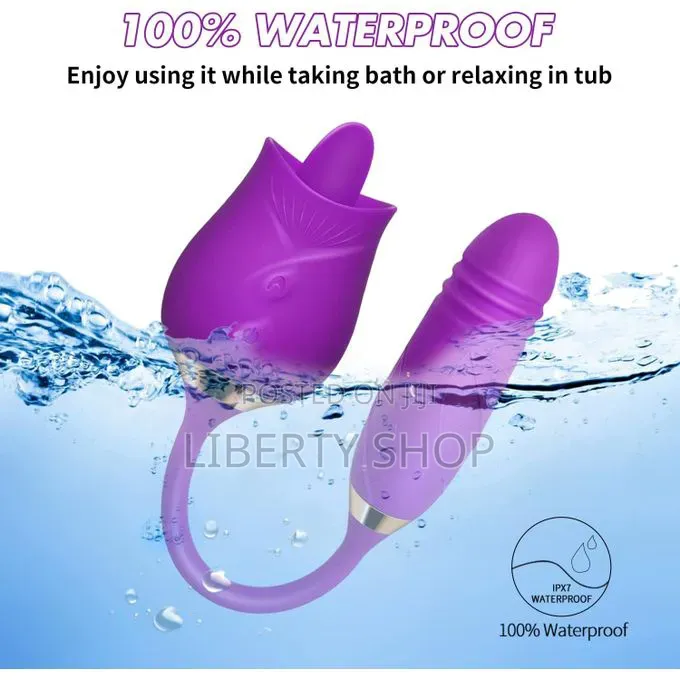 2 in 1 Licking Massager With Multiple Stimulation Modes