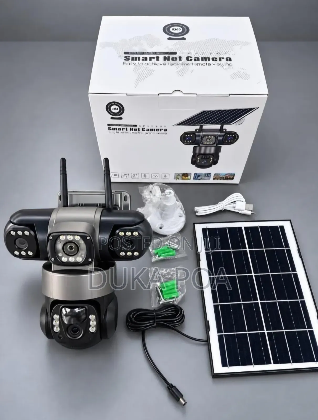 Wifi Tripple Lens Camera With Solar