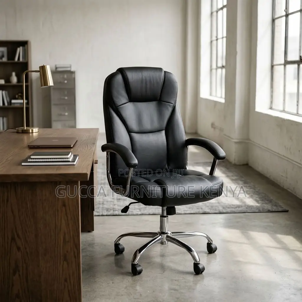 Leather Staff Desk Chair.