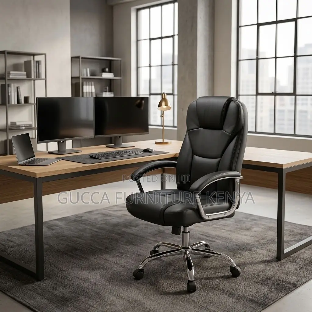 Leather Staff Desk Chair.