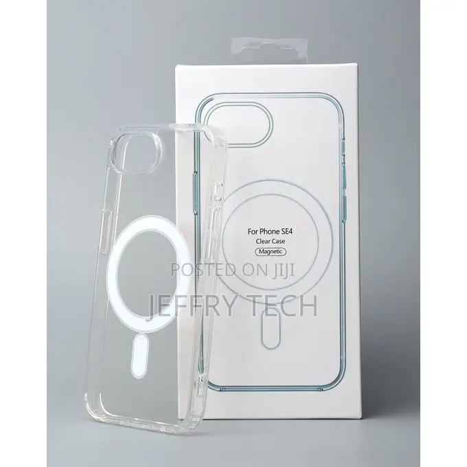 iPhone 16E / iPhone 17E Clear Silicone Case With MagSafe - Transparent