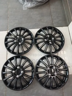 Universal 13"inch BlackWheel Caps /Rust-Proof & Impact-Resistant
