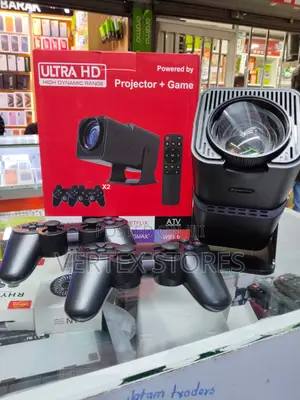 HY320 Pro Smart Projector + Game, Ultra HD, WiFi 6, 2 Controllers