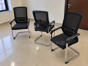 Black Mesh Visitor Office Chairs