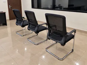 Black Mesh Visitor Office Chairs