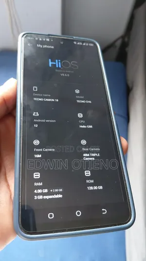 Tecno Camon 18 128 GB Blue