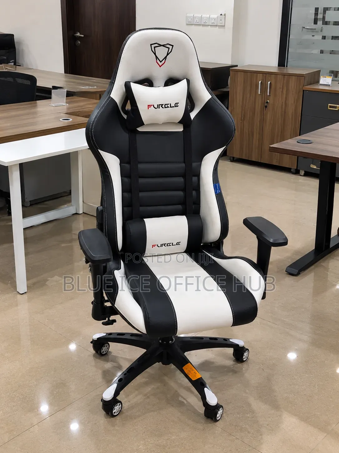 Black and White Gaming Chair