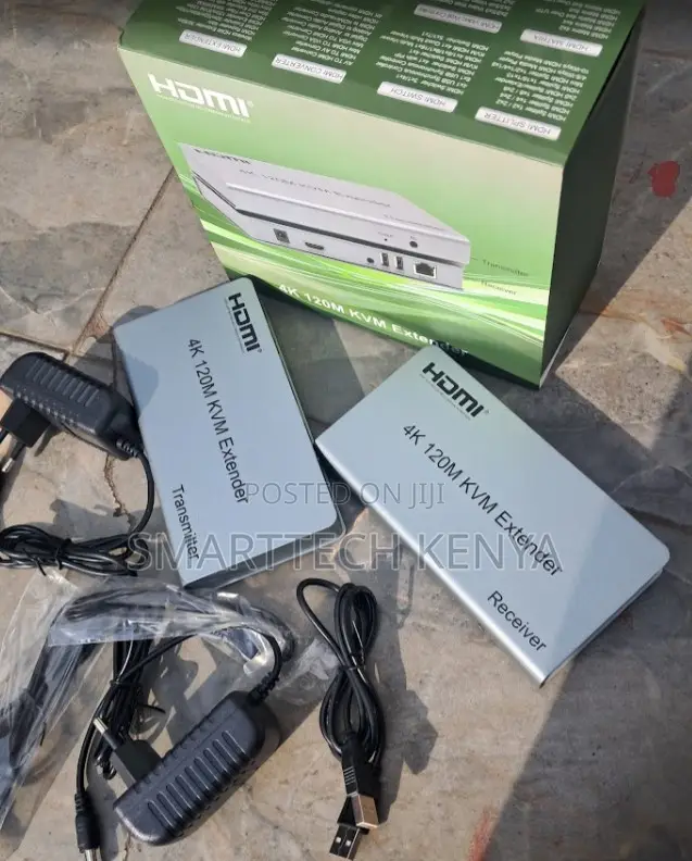 HDMI 120M EXTENDER (KVM 120M)4K Extender Over Cat 6 With USB Mouse