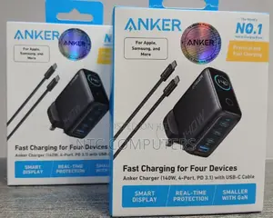 Anker 140w 4 Ports Charger With USB-C Cable