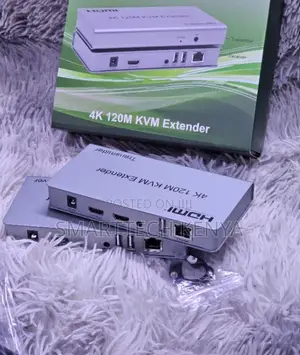 120M KVM Metal HDTV Extender Over IP With IR USB and Adaptor 5V Input