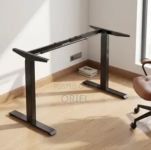Electric Office Desk : 1400MM Motorized L-Shaped Office Table