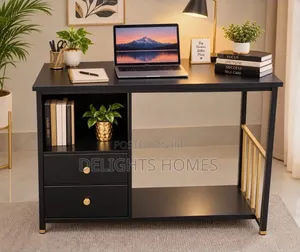 Modern Black Computer Desk-Be