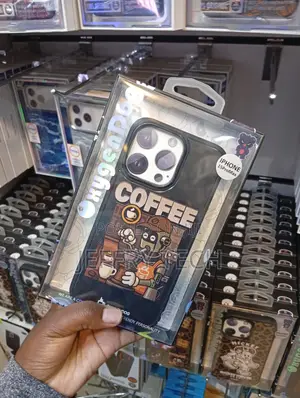 OxygenDog Coffee Robot ShockproofCase for the iPhone 15 Pro Max.