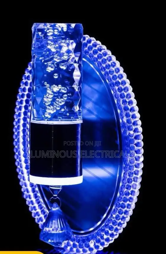 Modern Crystal LED Wall Sconce Light Elegant Oval Bracket Lamp