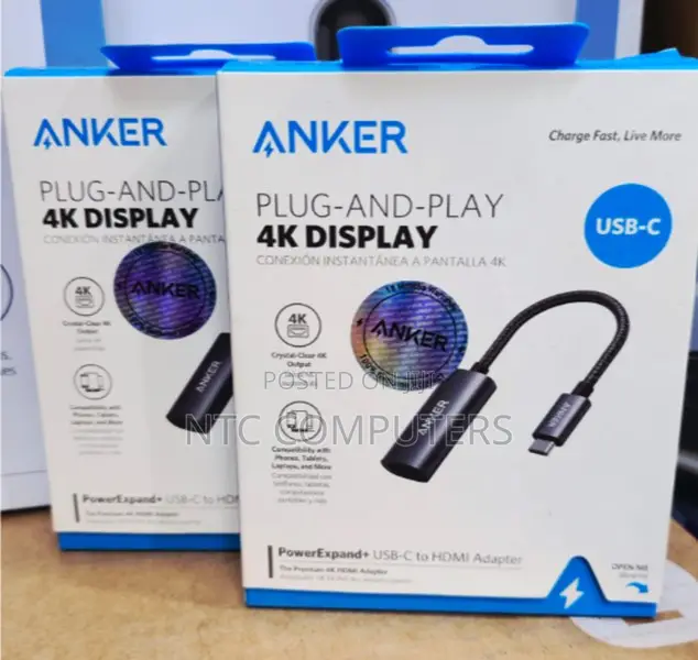 Anker USB-C to HDMI Adapter Supports Up to 4K UHD Video Output