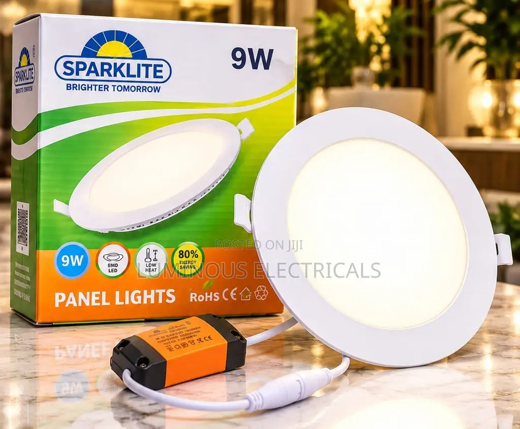 Sparklite 9W Recessed LED Panel Light Round Ceiling Downlight