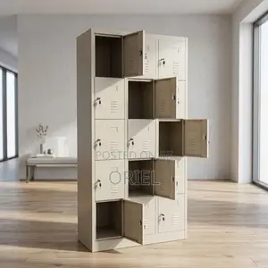 Office Cabinet : Fifteen-Section Office Storage Cabinet