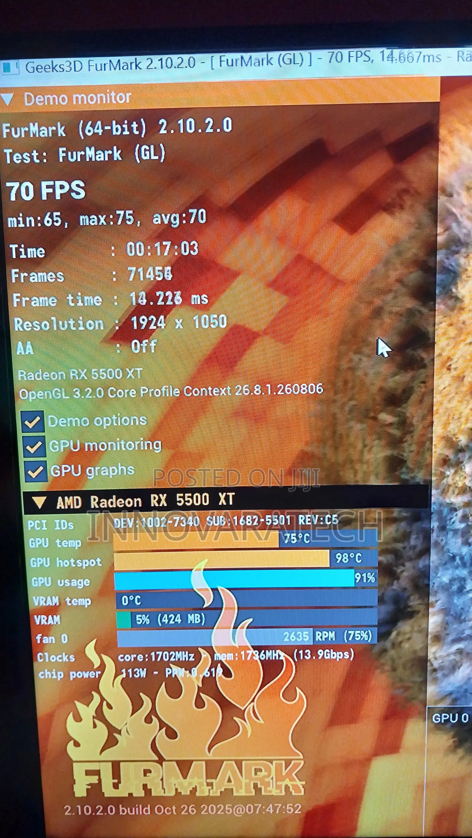 RX 5500xt 8GB Gpu