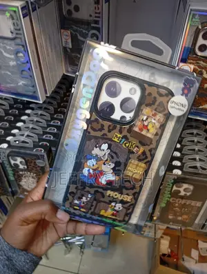 Mickey Mouse Leopard-Print Camo Phone Case Branded iPhone 16 Pro Max