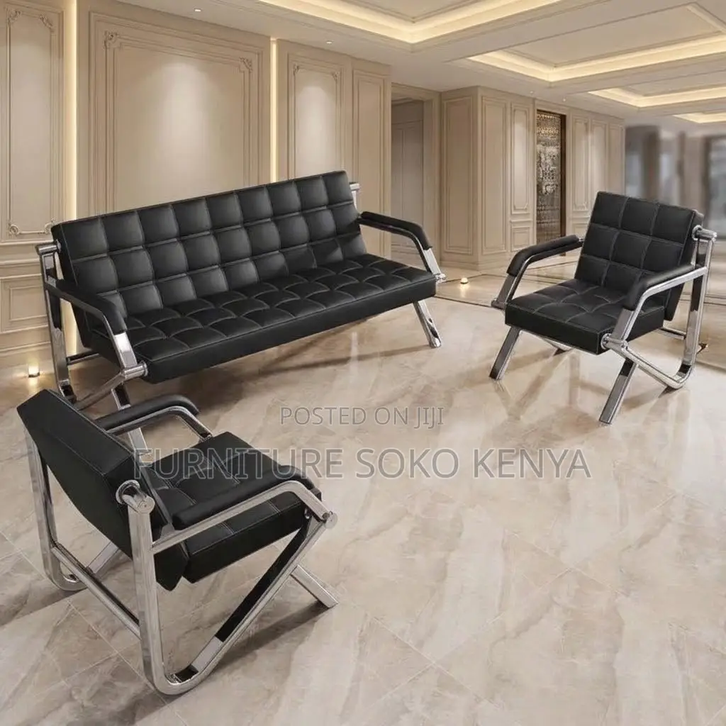 Executive Sofa Set | Modern Reception Five Seater Sofa Set