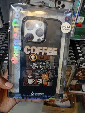 OxygenDog Coffee Robot Case Designed for the Apple iPhone 16 Pro Max