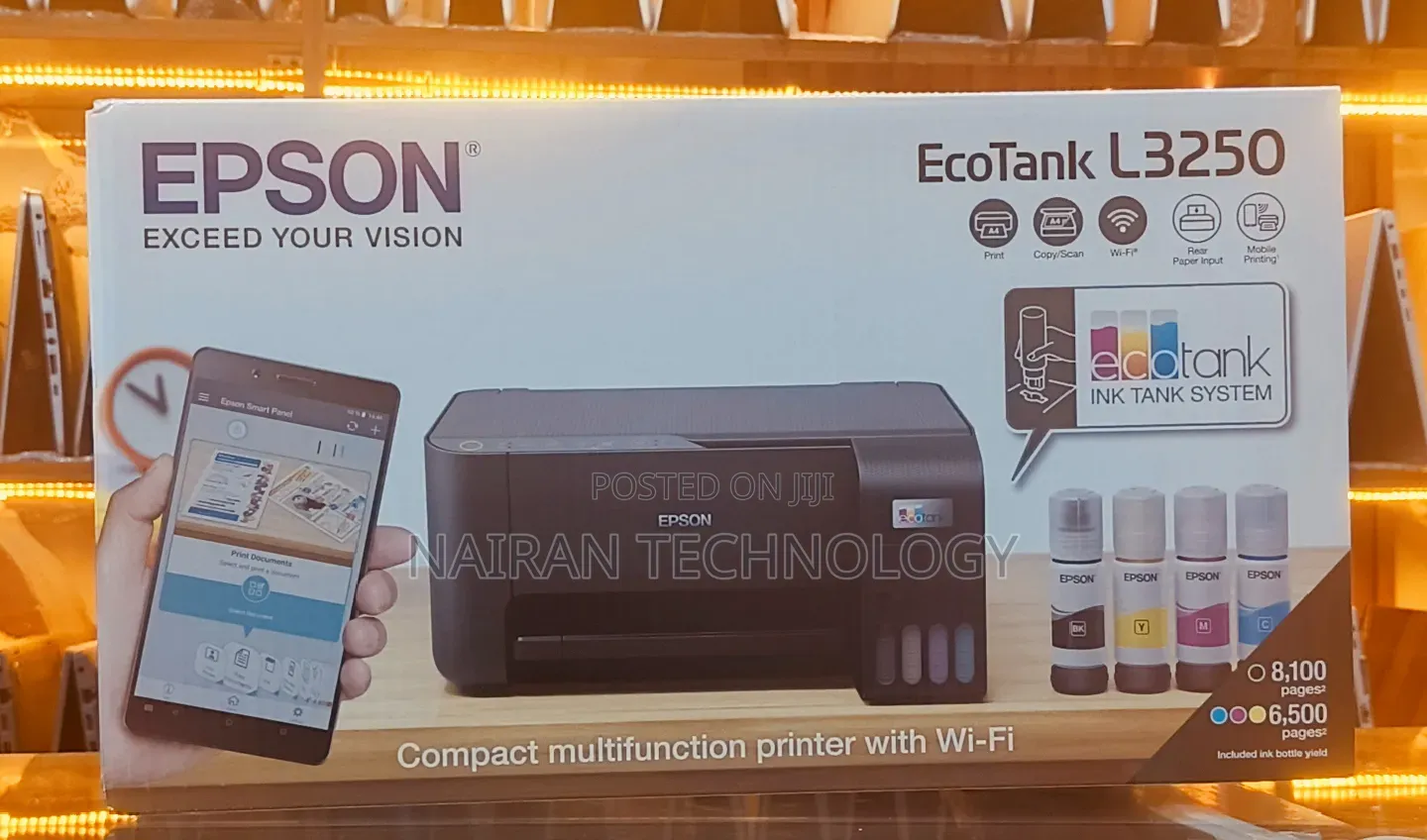 Epson Ecotank L3250 – All-in-One Wireless Printer
