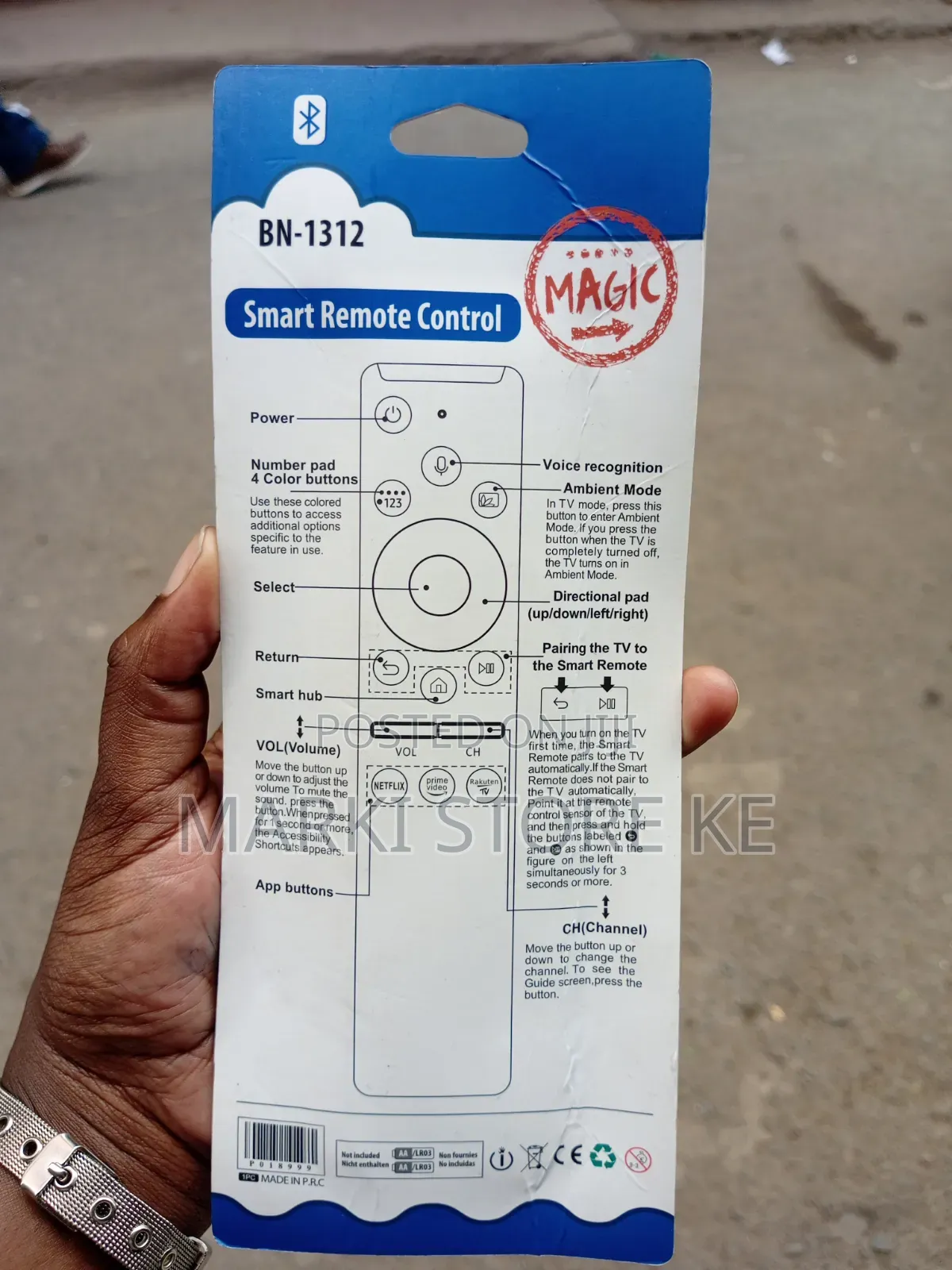 Samsung Magic Smart TV Replacement Remote With Voice Command Button