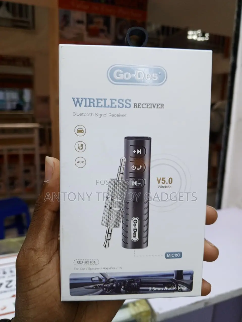 Go-Des GD-BT104 Wireless Bluetooth AUX Receiver