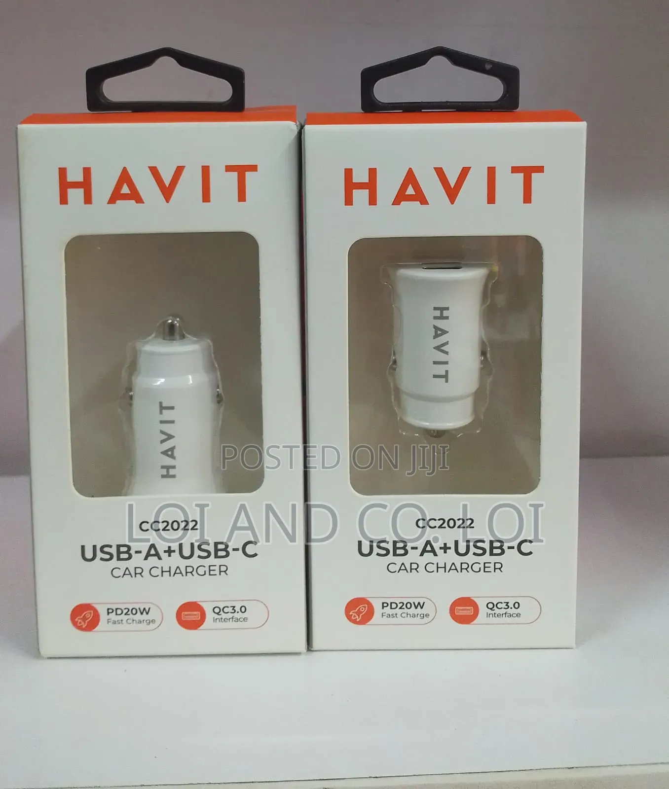 Havit Cc2022 USB-A+USB-C Car Charger
