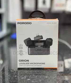 Porodo Orion Lavier Microphone USB-C & Lightining Connector