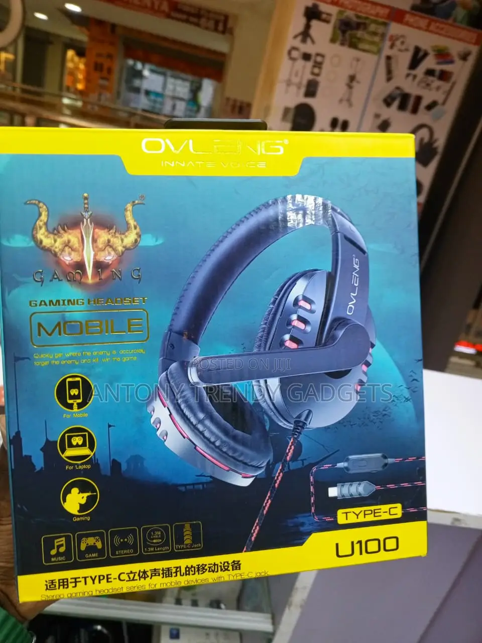 Type-C Gaming Headset for PUBG, Free Fire and COD Mobile