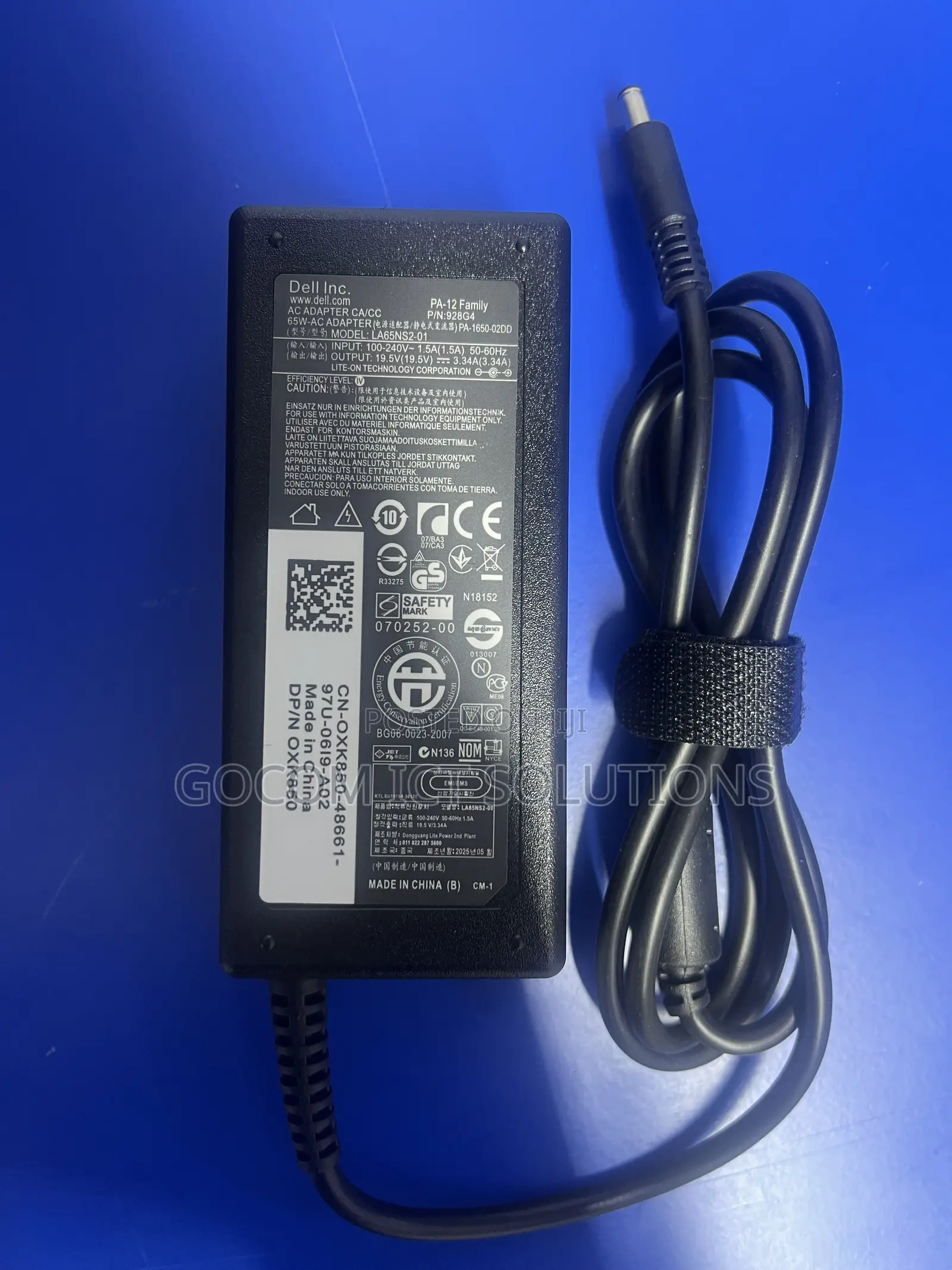 Dell 19.5V 3.34A Small Pin