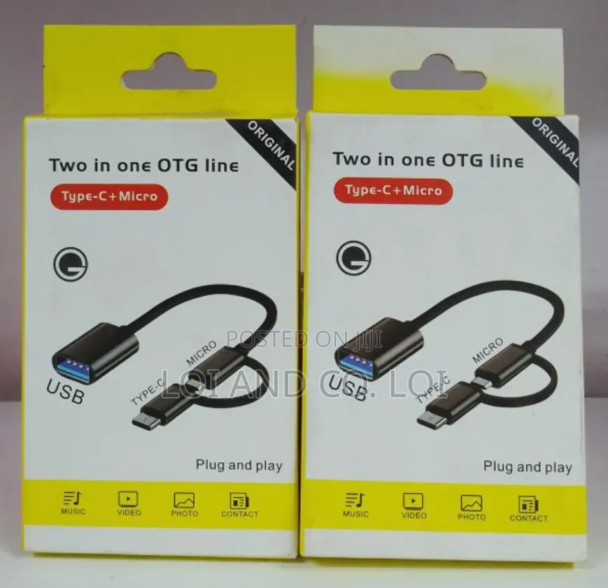Type C+ Micro USB Adapter 2-1 Otg Line