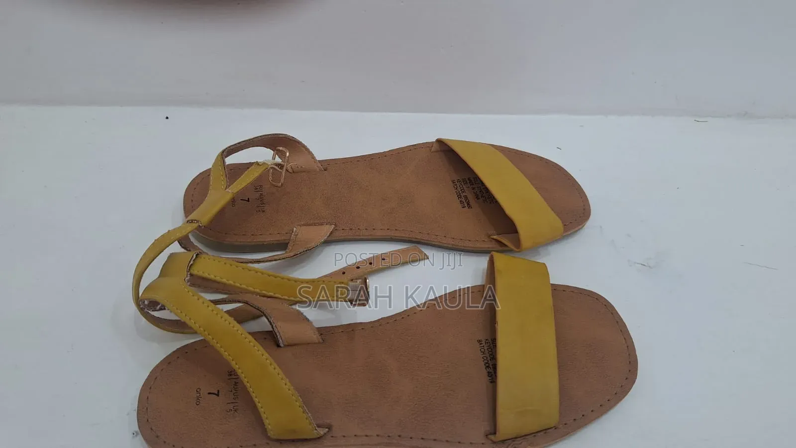 Mustard Leather Sandals
