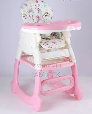 Pink Star 3-in-1 Baby Feeding Chair High Chair – Sm