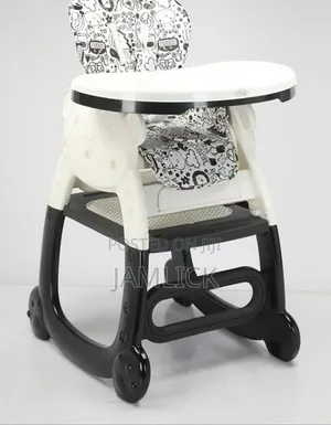 Black Print 3-in-1 Baby Feeding Chair High Chair –Sm