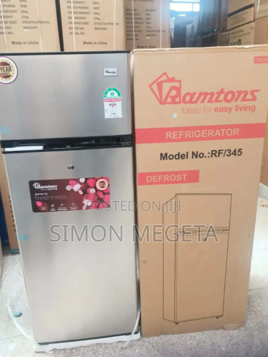 138l Double Door Fridge Ramtons