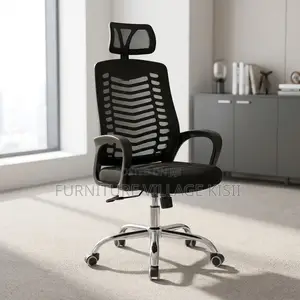 Headrest Ergonomic Office Chair- Breathable