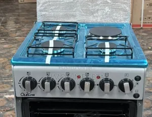 New Model Silver Olelon Cooker – 3 Gas Burners & 1 Electric Hotplate.