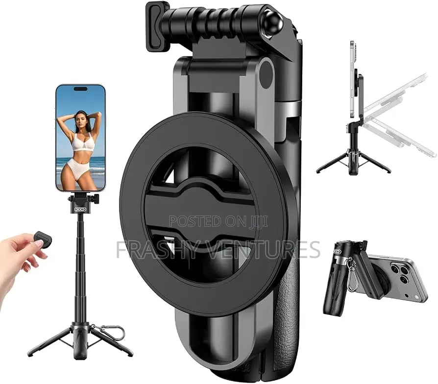 380mm Long Foldable Extending Rotating Magnetic Ring Tripod Stand