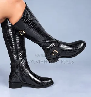 Lengthy Boots Available in Brown and Black Leather Ladies