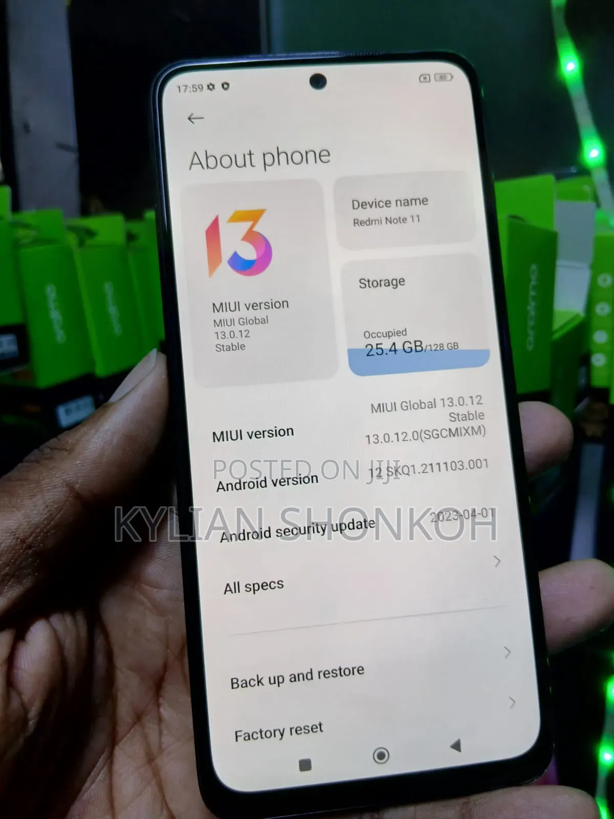 Xiaomi Redmi Note 11 128 GB Black